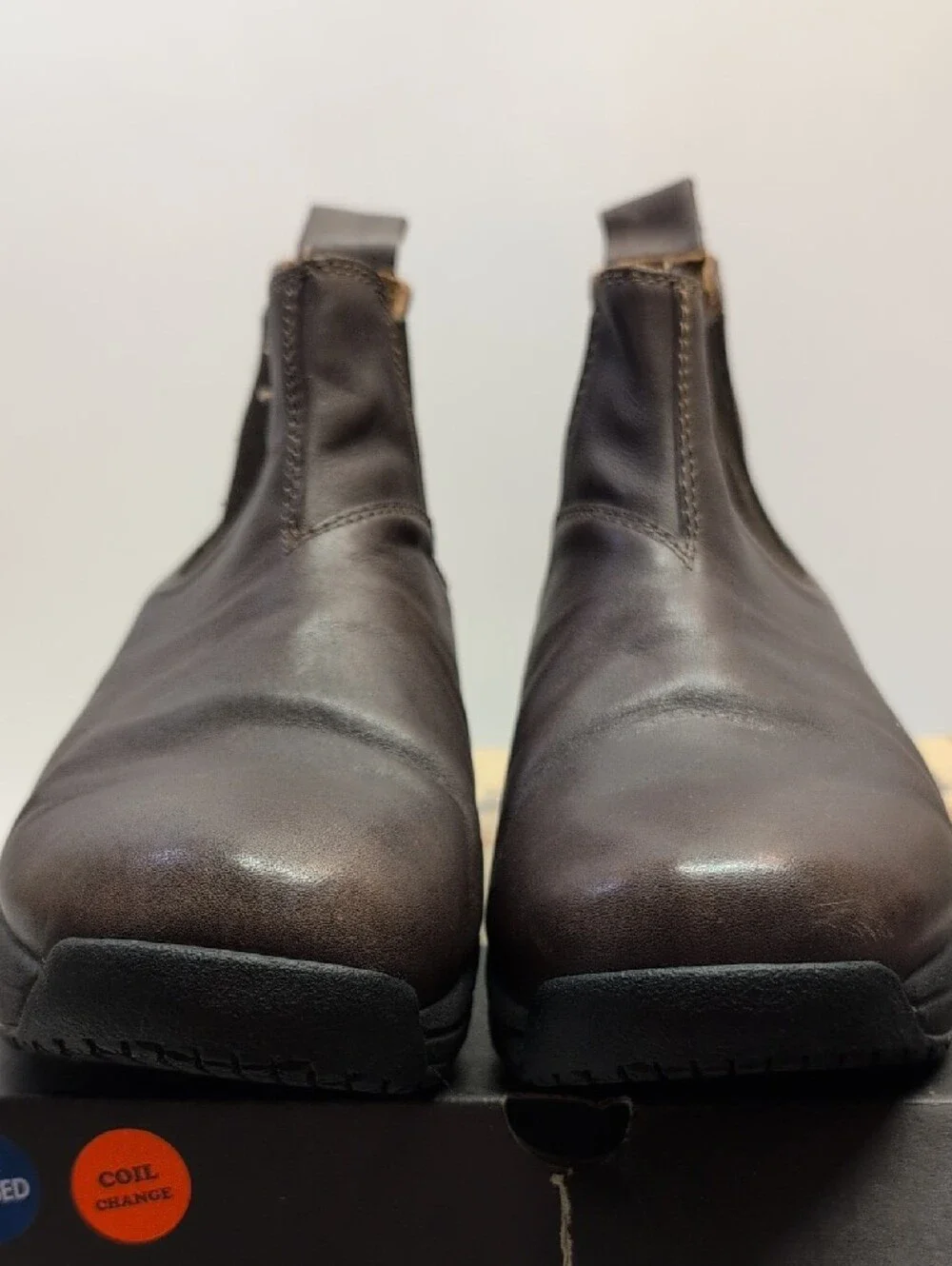 GUC Z-Coil Boots in Brown with Black Sole